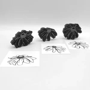 Black-Eyed Susan Foam Stamps All Stamped View