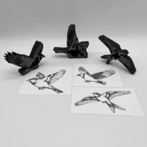 Spring Birds In Flight Foam Stamp Artist Tools